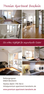 Premium Apartment Bensheim Flyer